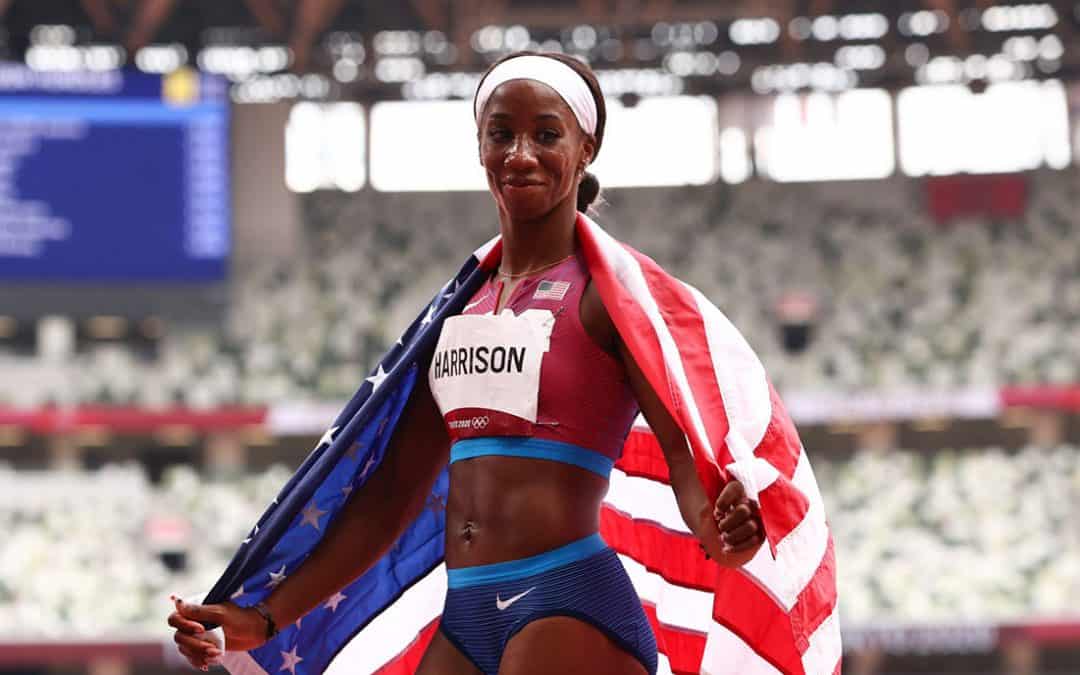 kendra Harrison silver medalist